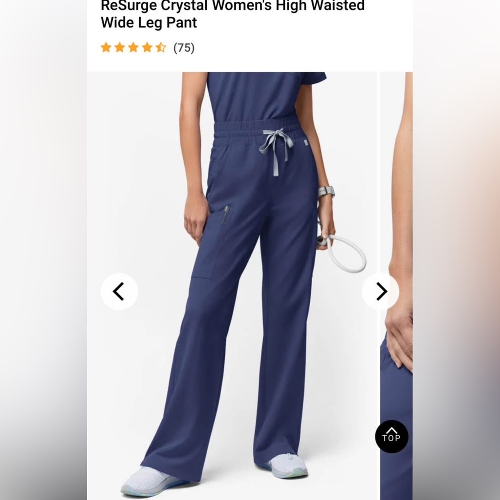 Resurge Wide leg Scrub Pants- Medium Petite